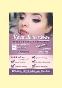 Kozmetikus továbbképzés plakátja